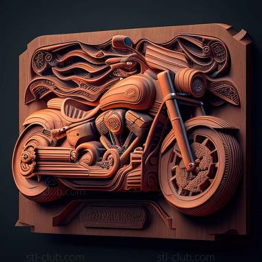 3D модель Harley Davidson FXDR (STL)